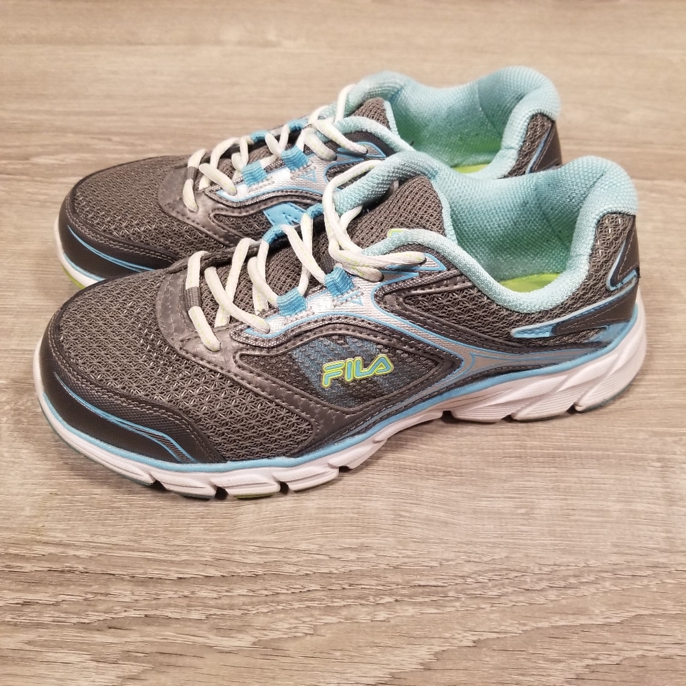 Fila Womens Memory Stir Up 5SR20737-253 Gray Running Shoes Sneakers Size 7.5